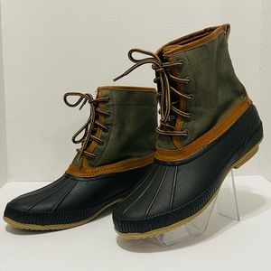 Tommy Hilfiger TMCOLLINS Duck Boot Waterproof Rubber Men’s US Size 9 Gre…